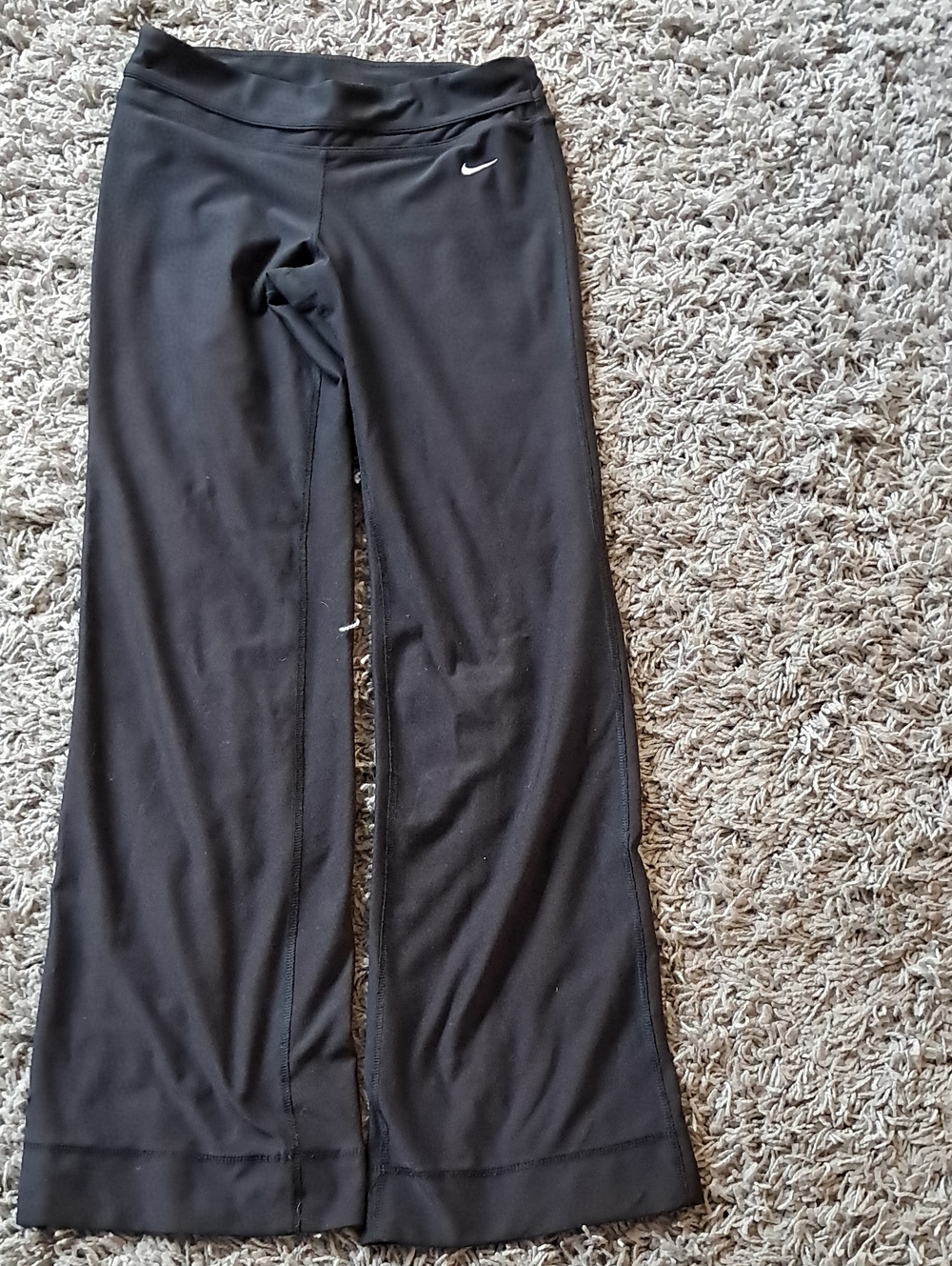 Nike Black Wide-Leg Athletic Yoga Pants
